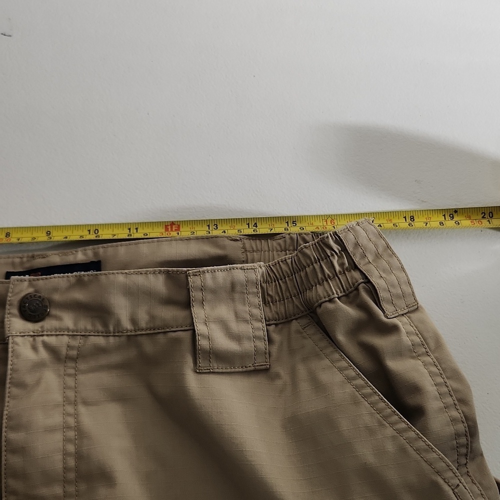 5.11 Tactical Shorts Mens Size 36 Beige Cargo Multiple Pockets FLAWED - Picture 8 of 12